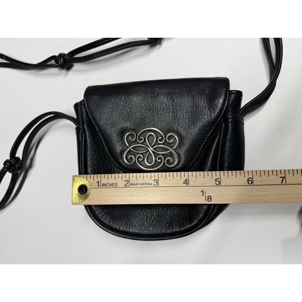 One World by Brighton Bag Mini Leather Crossbody Swirl Charm Magnetic Snap - Picture 4 of 6